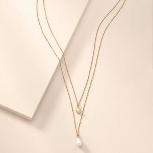Delicate Double Pearl Necklace